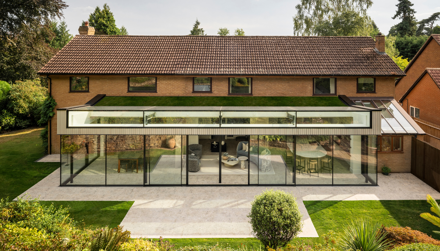 Clarkes Way - Glass Extension In Northamptonshire